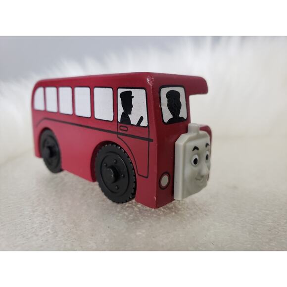 Lot Thomas Friends Wooden Railway Train Bertie Madge Monty Elizabeth Bus Truck‎ - Picture 5 of 7